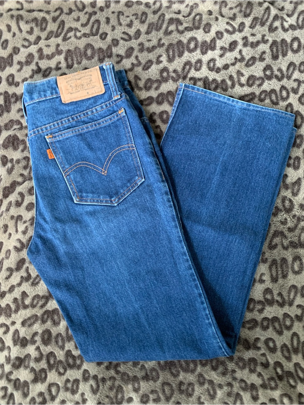 Reworked Vintage Orange Tab Levi’s Jeans